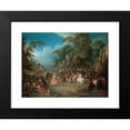 thumbnail image 2 of Jean-Baptiste Pater 18x15 Black Modern Framed Museum Art Print Titled - The Fair at Bezons (ca. 1733), 2 of 5