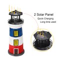 thumbnail image 3 of 2 Solar Panel Lighthouse LED Light Garden Leuchtturm Beacon Lamp Home Decor, 3 of 7