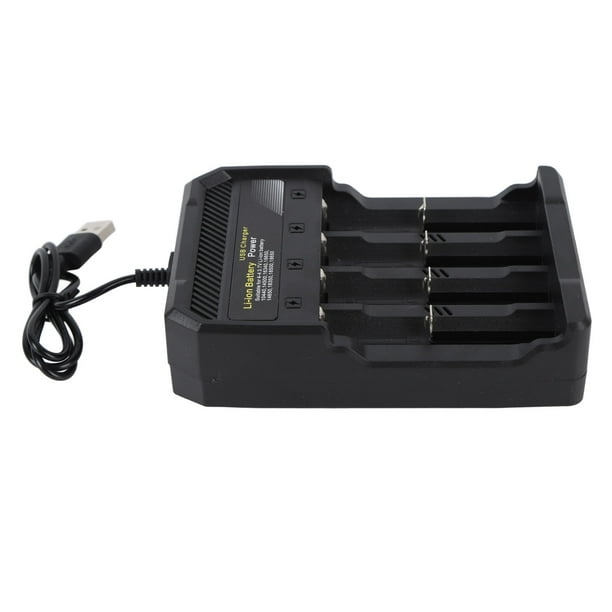 Cargador de batería de litio BuyWeek cargador 18650 de bahía independiente