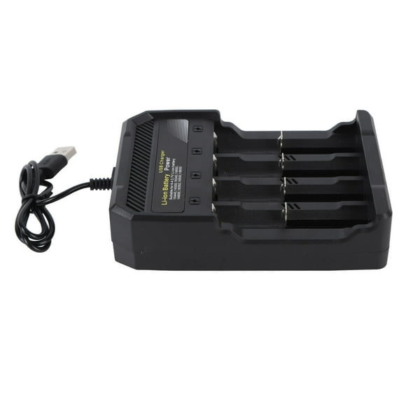 Cargador de batería de litio BuyWeek cargador 18650 de bahía independiente