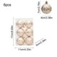 thumbnail image 3 of Seyotauo 6 Pcs Christmas Ball Ornaments 2.36 inch Glittering Shatterproof Plastic Xmas Balls Baubles Set with Stuffed Delicate Decoration with 5 Styles Hanging Bulbs Pendants for Holiday Party Decor, 3 of 6