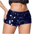 thumbnail image 4 of ZIXKCGDSE Women's Sequin Shorts Glitter Party Low Waist Club Hot Pants Going Out Streetwear Size M, 4 of 4