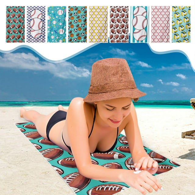 Toalla de playa de microfibra | Toalla grande de secado rápido, ligera y sin arena | 70x140 cm | Absorbente, suave, multicolor para piscina, baño, yoga, viaje, regalo para adultos | Secado rápido y
