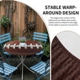 thumbnail image 2 of American Football Laces Round Tablecloth for 36-44 Inch Tables, Fitted Table Cover with Elastic Edge, Classic Rugby Sports Waterproof Outdoor Table Cloth Protector for Patio Garden Dinner Picnic, 2 of 9