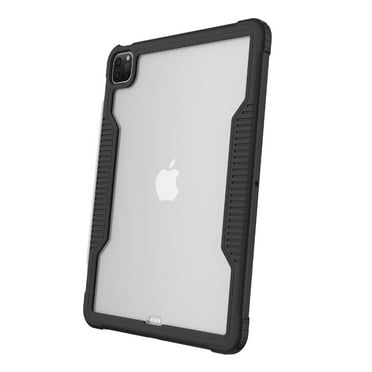 onn. Slim Rugged Tablet Case for iPad Air 11" (M3, M2) / iPad Air (4th, 5th generation), iPad Pro 11" (1st, 2nd, 3rd, 4th generation) - Black/Clear