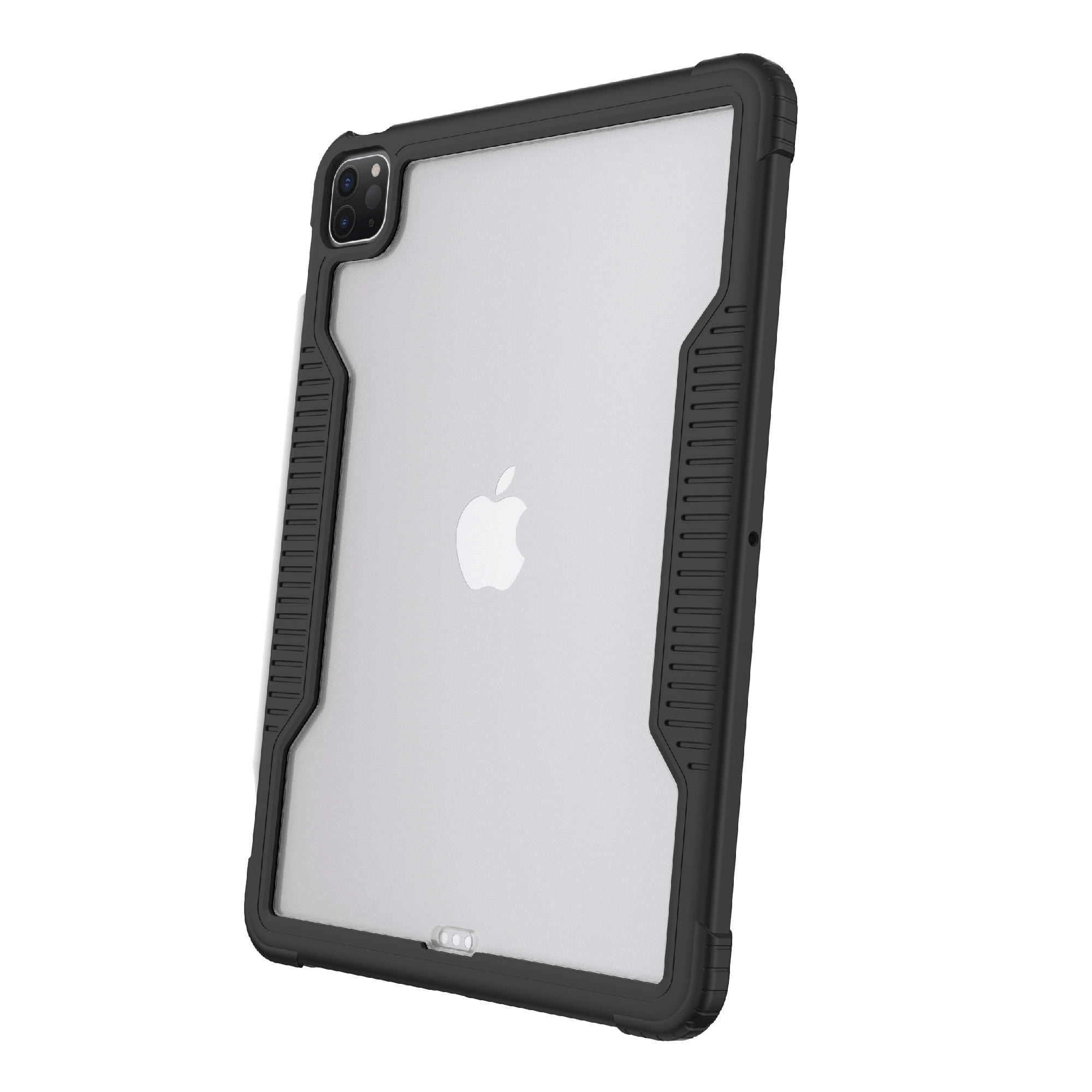 onn Slim Rugged Tablet Case for iPad Air 11\" (M3, M2) / iPad Air (4th, 5th generation) / iPad Pro 11\" (1st, 2nd, 3rd, 4th generation) - Black/Clear
