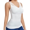 thumbnail image 1 of Vaslanda Women Shapewear Tank Tops with Built-in Bra Pads Seamless Tummy Control Cami Shaper Camisoles Undershirt, 1 of 7