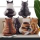 thumbnail image 2 of Short Plush Printed Back View Cat Super Soft Stuffed Sofa Bedding Car Travel Pillows Home Back Cushion Decoration heqiyong toy, 2 of 2