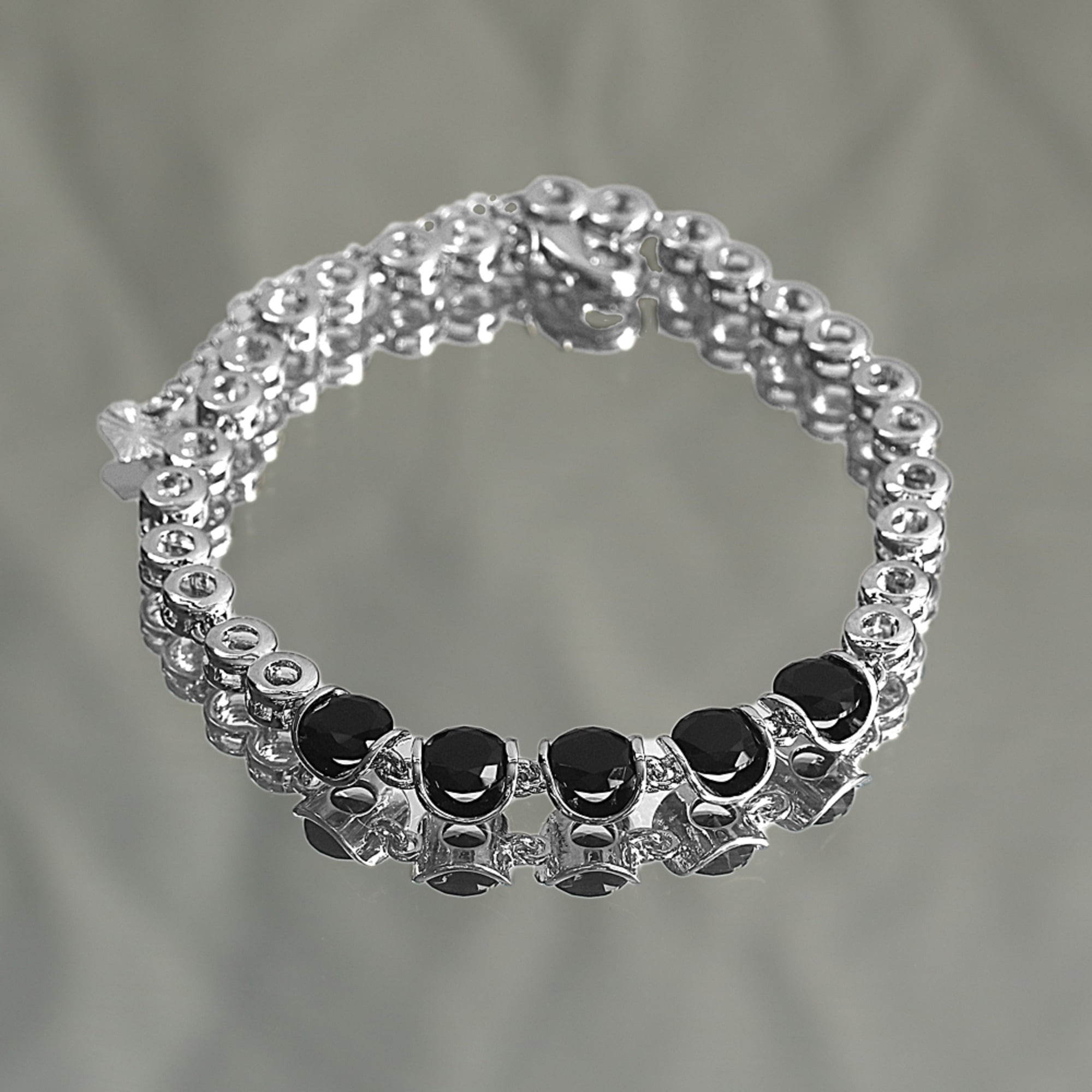 Kaash Customs 925 Sterling Silver Color CZ Anklet Gifts Women in Brass Metal
