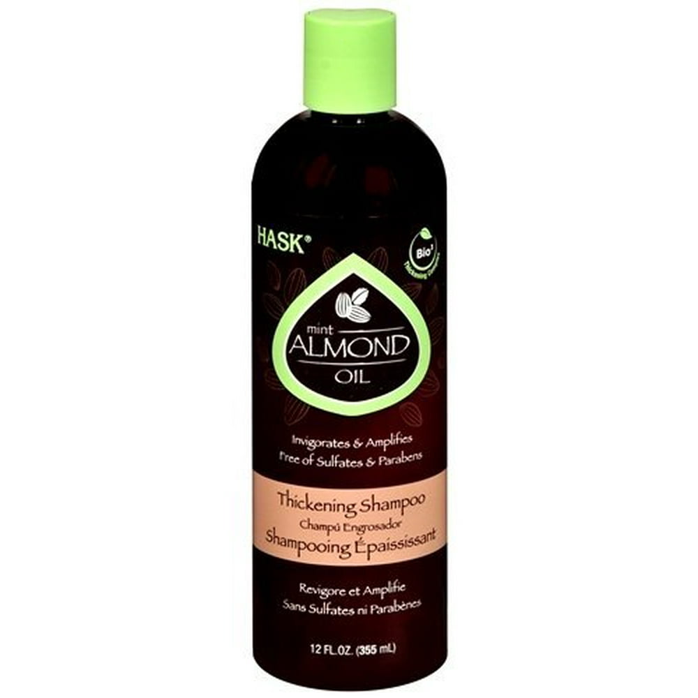 Hask Almond Oil Thickening Shampoo 12 oz. (Pack of 4)