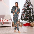 thumbnail image 7 of FORMRS Onesies Pajama for Adults Unisex Hoodie Winter Jumpsuit One Piece Sleepwear, Sizes S-2XL, Whimsical Foxes Pattern, 7 of 7