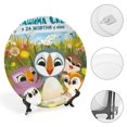 thumbnail image 4 of Puffin Rock Plato decorativo de porcelana fina (bone china), plato decorativo de cerámica para hogar, oficina, soporte de pared, platos decorativos para dormitorio - 6 pulgadas (15 cm), 4 of 6