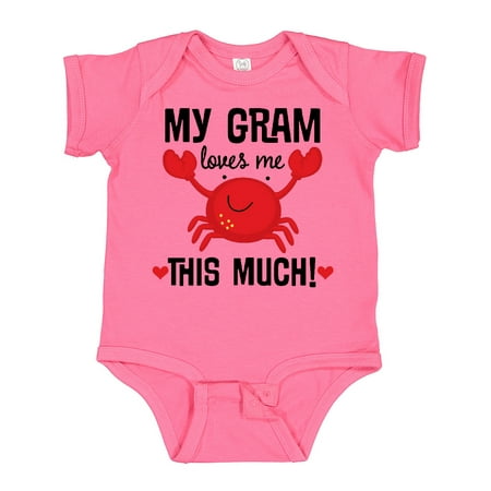 

Inktastic My Gram Loves Me Grandchild Gift Baby Boy or Baby Girl Bodysuit