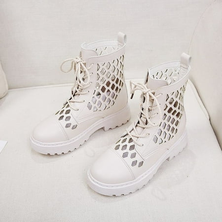 

Alueeu Women s Ankle Boots Fashion Women Flats Slip-On Solid Color Short Boot Round Toe Women Shoes