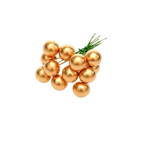 

ONHUON Decorative Christmas Tree Simulation Christmas Cherry Pendant Decoration 12Pcs Home Decor