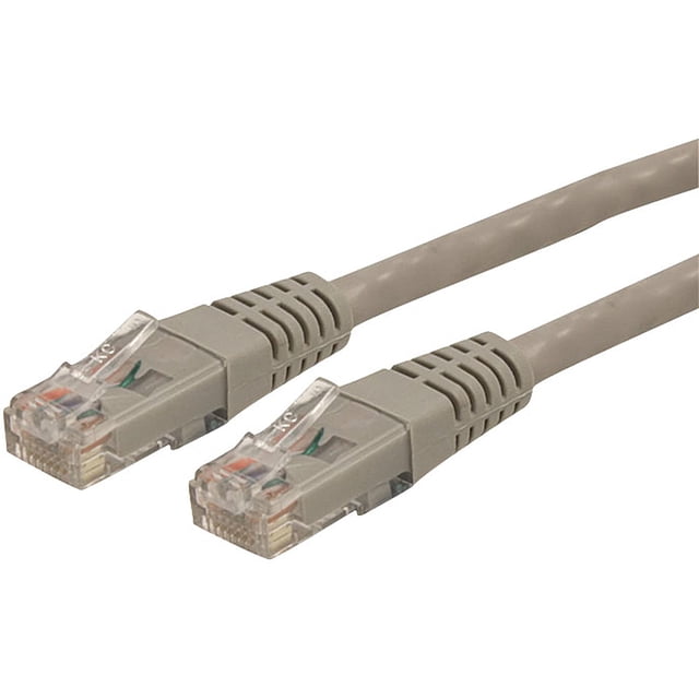 Cat6 Ethernet Cable - 50 ft - Gray - Patch Cable - Molded Cat6 Cable - Long Network Cable - Ethernet Cord - Cat 6 Cable