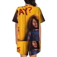 thumbnail image 3 of Saiise Chucky P Pajamas Sets for Women Soft Short-Sleeved Pjs with Lounge Shorts Two Piece Sleepwear S-4XL, 3 of 7