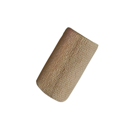 , Self Adherent Wrap, 4 inch Wide Elastic Non Woven Breathable Horse Leg Tape for Pet, Cats, Dogs, Wide Application Khaki