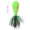 thumbnail image 4 of Cebo Duro, Señuelo De Pesca Vívido Y Realista, 2,2 Pulgadas Para Entusiastas De La Pesca, Diferentes Condiciones De Agua, Aparejos De Pesca Cergrey 002#, 4 of 8