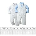 thumbnail image 2 of FYMNSI Baby Boy Clothes Gentleman Outfits Long Sleeve Wedding Party Tuxedo Suit Toddler Dress Shirt+Bowtie+Vest+Pants Set 3-4T, 2 of 7