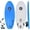 Blue, variant on The 4-4 Soft Top Short Foam Surfboard for Beginners and Kids - Includes Leash + Fins