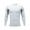 New White, variant on Men's Compression Shirts Long Sleeve Athletic Workout Tops Active Sports Baselayers Red Size 2XL