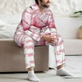 thumbnail image 7 of Hirioo Flamingo for Men's Pajama Sets 2 Piece Pjs Men's Long-Sleeved Pajama Set Button Down Sleepwear,S-XXL-Small, 7 of 7