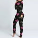 thumbnail image 1 of Pijama de Halloween para mujer, Pelele con estampado de amor, funcional, abotonado, con solapa en el trasero, para adultos, cálido, ropa de dormir completa, 1 of 4