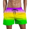 thumbnail image 1 of TSADFHJI Mens Swim Trunks 7 Inch Inseam Fashionable and Comfortable Men's Gradient Beach Pants Xxxxxxl Purple, 1 of 4