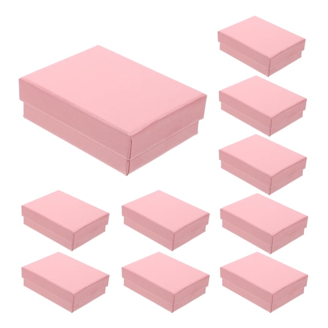unbranded 10Ud Caja Para Rosa Con Buena Manufactura Y Protección Para Anillos Y Collares