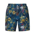 thumbnail image 4 of Lsque Mens Swim Trunks Halloween Elements Pattern - Bathing Suit Compression Liner - Beach Swim Shorts Swimwear - (S-3XL) - Stretch Quick Dry -Small, 4 of 9