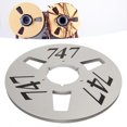 thumbnail image 4 of 1/4 10 Inch Empty Tape Reel 3 Hole Aluminum Alloy Universal Open Reel Sound Tape Empty Reel Opening Machine Part Silver, 4 of 5