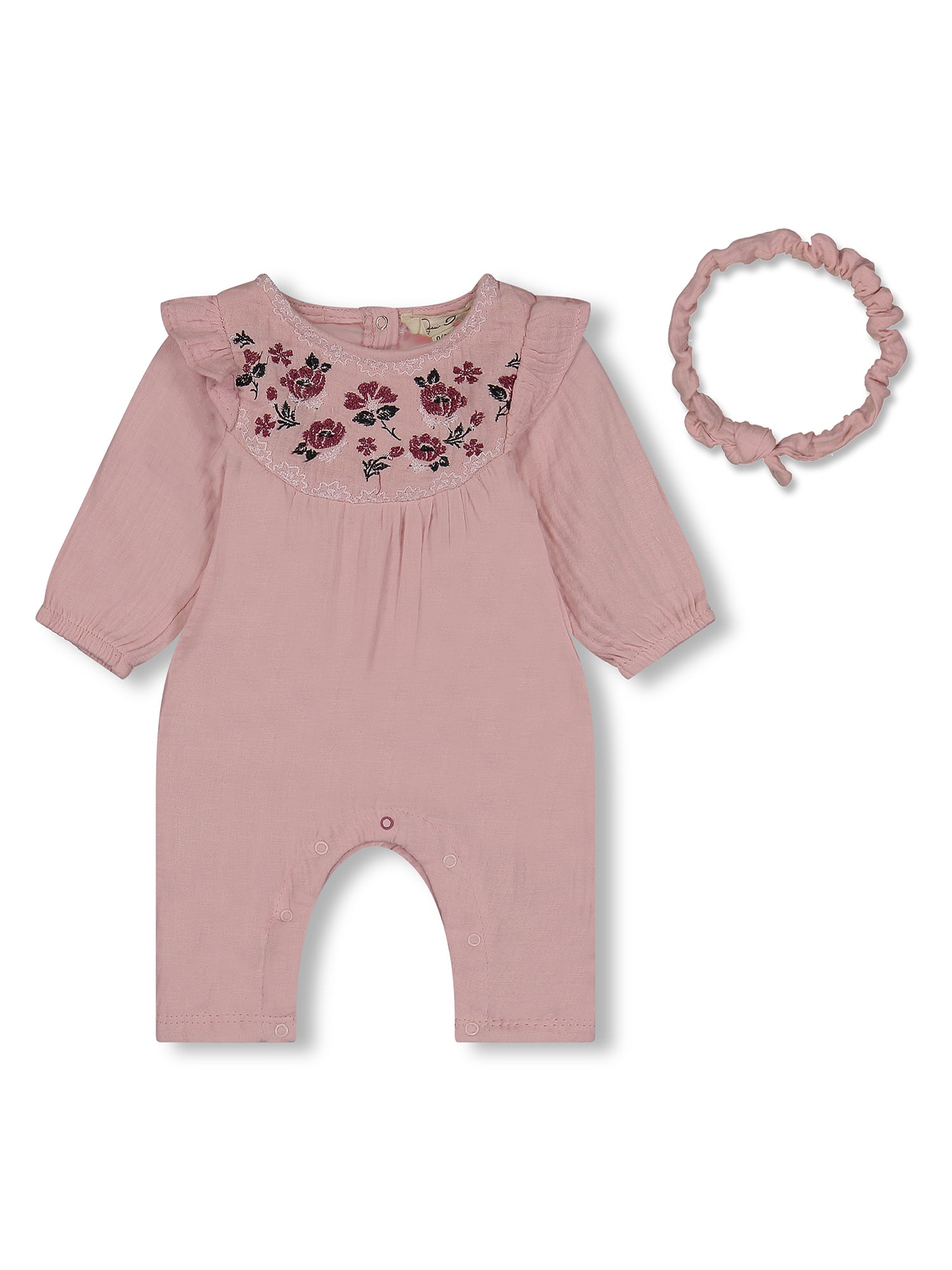 Jessica Simpson - Jessica Simpson Baby Girl Embroided Jumpsuit ...