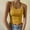 Yellow, variant on Tank Tops for Women Plus Size under $5 Sexy Camisole Round Neck Solid Color Fitted Top Yellow L
