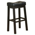 thumbnail image 1 of Coaster Tabourets de Bar Rembourrés en Simili Cuir en Noir, 1 of 2