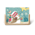 thumbnail image 1 of mas Snowman Snowflake Dog Festival Photo Wooden Photo Frame Tabletop Display, 1 of 3
