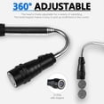 thumbnail image 3 of Telescoping LED Flashlight, 3 LED Magnetic Pickup Tool Extendable Magnet Stick Gadget Pick Up Rod for Outdoor Travel Camping, 3 of 9