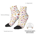 thumbnail image 6 of Fuzoiu Cartoon Birds & Flowers Print Adult Socks, Crew Moisture-wicking Socks, Unisex Cushion Crew Socks,Casual Sports Ankle Socks, 6 of 7