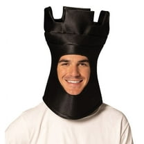Rasta Imposta Ultimate Deluxe Black Rook Chess Headpiece Halloween Mask Costume, Adult One Size