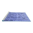 thumbnail image 2 of Ahgly Company Machine Washable Indoor Rectangle Persian Blue Traditional Area Rugs, 2' x 3', 2 of 4
