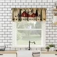 thumbnail image 2 of Rustic Kitchen Curtain Valance, Farmhouse Animal Cow Pig Chicken Window Valance, Western Country Style Window Treatment Valance for Living Room,54x18in, 2 of 5