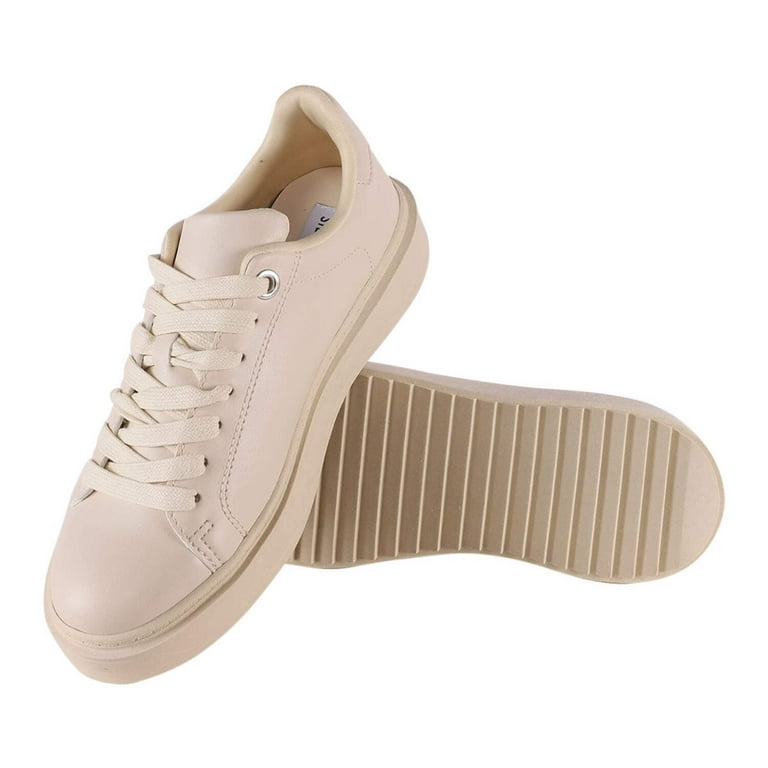 Steve Madden Charlie Sneaker Bassa Donna – Bianco Con Perline Finte E Colletto A Contrasto, Tacco 3,8 Cm - 2