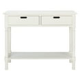 thumbnail image 2 of SAFAVIEH Landers Solid 2 Drawer 1 Shelf Console, Distressed White, 2 of 7