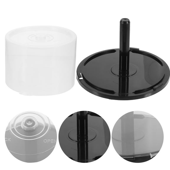 2Pcs CD Storage Box - Holds 50 Discs, Portable DVD Case (Black)