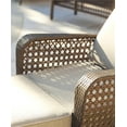 thumbnail image 3 of COSCO Outdoor Living Adjustable Chaise Lounge Chair Patio Furniture, Brown Wicker and Tan Cushion, 3 of 15
