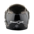 thumbnail image 6 of Martian Motorcycle Bluetooth Helmet Full Face Dual Visor Bluetooth Headset: HM-BH2 Glossy Black, 6 of 9