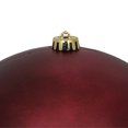 thumbnail image 2 of Northlight 10" Shatterproof Matte Christmas Ball Ornament - Burgundy, 2 of 3