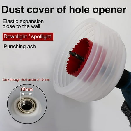 

TOPOINT Hole Saw Dust Cover with Bowl-Shaped Design Dustproof Anti-Leak Non-Slip Sponge for Air Condition Wall Drilling