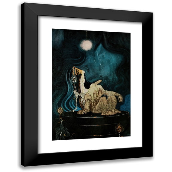 Kay Rasmus Nielsen 18x24 Black Modern Framed Museum Art Print Titled - East of the Sun and West of the Moon Pl 23 (1922)