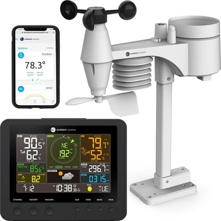 Ambient Weather WS-7078 Smart Weather Station with WiFi Remote Monitoring and Alerts